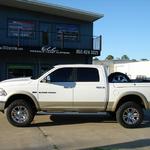 Dodge Ram 6" lift with 20" KMC Monster wheels, 35" Nitto tires
