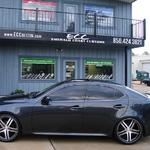 Lexus IS with 20" Swiss Forged wheels and air suspension